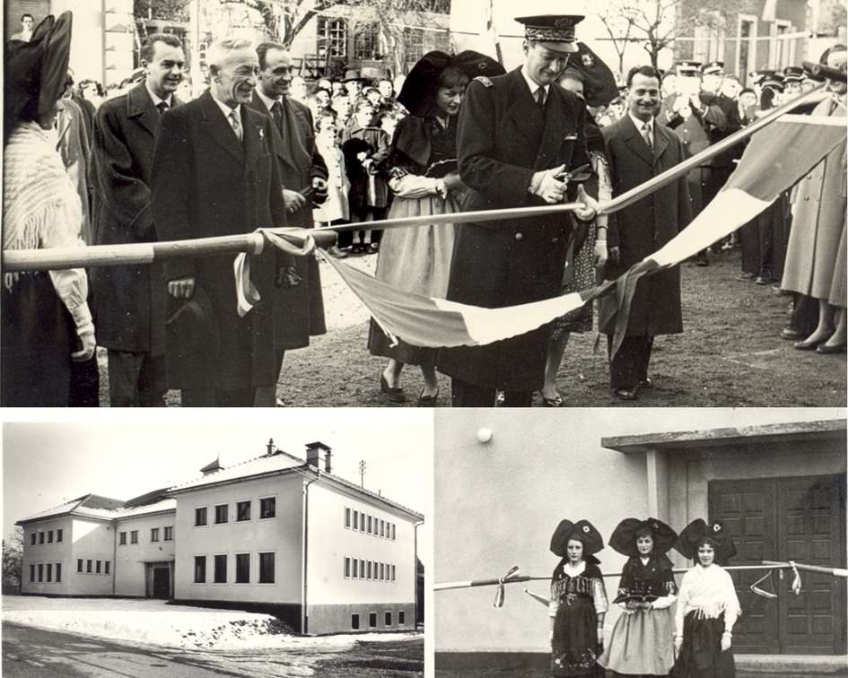 Inauguration de la salle des fêtes construite en 1958